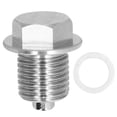 thumbnail image 2 of Oil Drain , Universal Oil Drain Plug Stainless Steel With Sealing Gasket For Car, 2 of 8