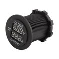 thumbnail image 4 of TOPINCN Motorcycle Dual LED Voltmeter Ammeter,Car Motorcycle DC 12-24V Dual LED Digital Voltmeter Ammeter Amp Volt Meter Guage,Voltmeter Ammeter, 4 of 8