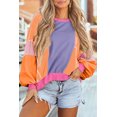 thumbnail image 1 of a.Jesdani 'Flirty Orchid Top Surdimensionné - Colorblock Tendance, Style Street-Chic!', 1 of 1