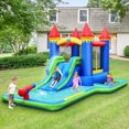thumbnail image 3 of Gymax Inflatable Bouncer Climbing Slide Bounce House Water Park BallPit Without Blower, 3 of 10