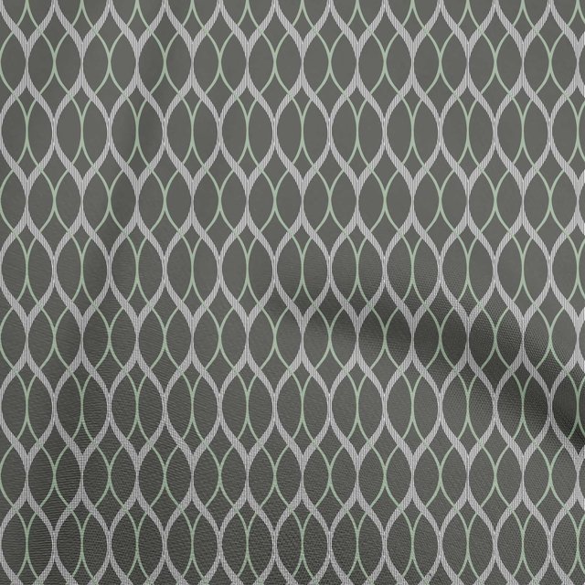 oneOone Rayon Gray Fabric Ogee Sewing Craft Projects Fabric Prints By Yard 56 Inch Wide
