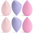 thumbnail image 1 of 6 Pcs Makeup Sponges Foundation Blending Beauty Sponge, 1 of 6
