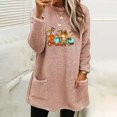 thumbnail image 1 of Halloween Liquidation Blouse à Manches Longues pour Femmes, Col Rond, Ample, Imprimée, avec Poche, Chaude, pour l'Hiver, 1 of 4