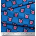 thumbnail image 3 of Soimoi Velvet Fabric Square & Floral Artistic Print Fabric by the Yard 58 Inch Wide, 3 of 4