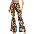 thumbnail image 1 of Birdeem Pantalons Longs Décontractés pour Femmes Taille Haute Été Imprimé, 1 of 8