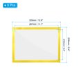 thumbnail image 2 of Unique Bargains 8"x12" Magnetic Display Frame A4 Adhesive Magnetic Sign Holder Yellow 5 Pack, 2 of 6