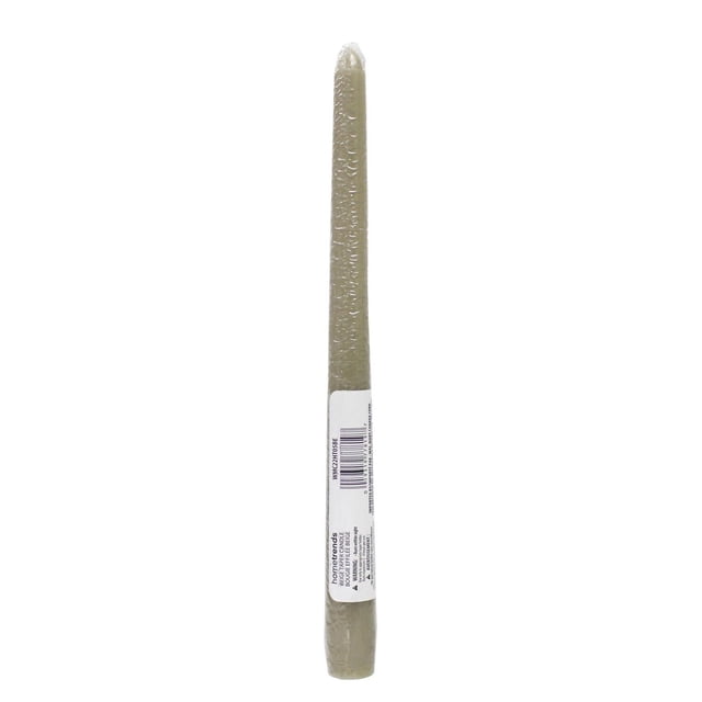 Hometrends 10" Beige Unscented Taper Candle