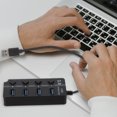 thumbnail image 1 of Minkissy usb extender hub USB Hub Black Data 1Pack, 1 of 5