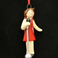 thumbnail image 1 of 8295 Singer Girl Hand Personalized Christmas Ornamenet, 1 of 3