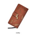 thumbnail image 2 of Decodeary Portefeuille Long pour Femmes en Cuir PU Style Pratique Café 1 Pce, 2 of 6