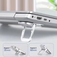 thumbnail image 3 of Visland 1 Pair Foldable Laptop Stand Mini Size Universal Portable Notebook Support Holder Adjustable Riser Cooling Bracket, 3 of 8