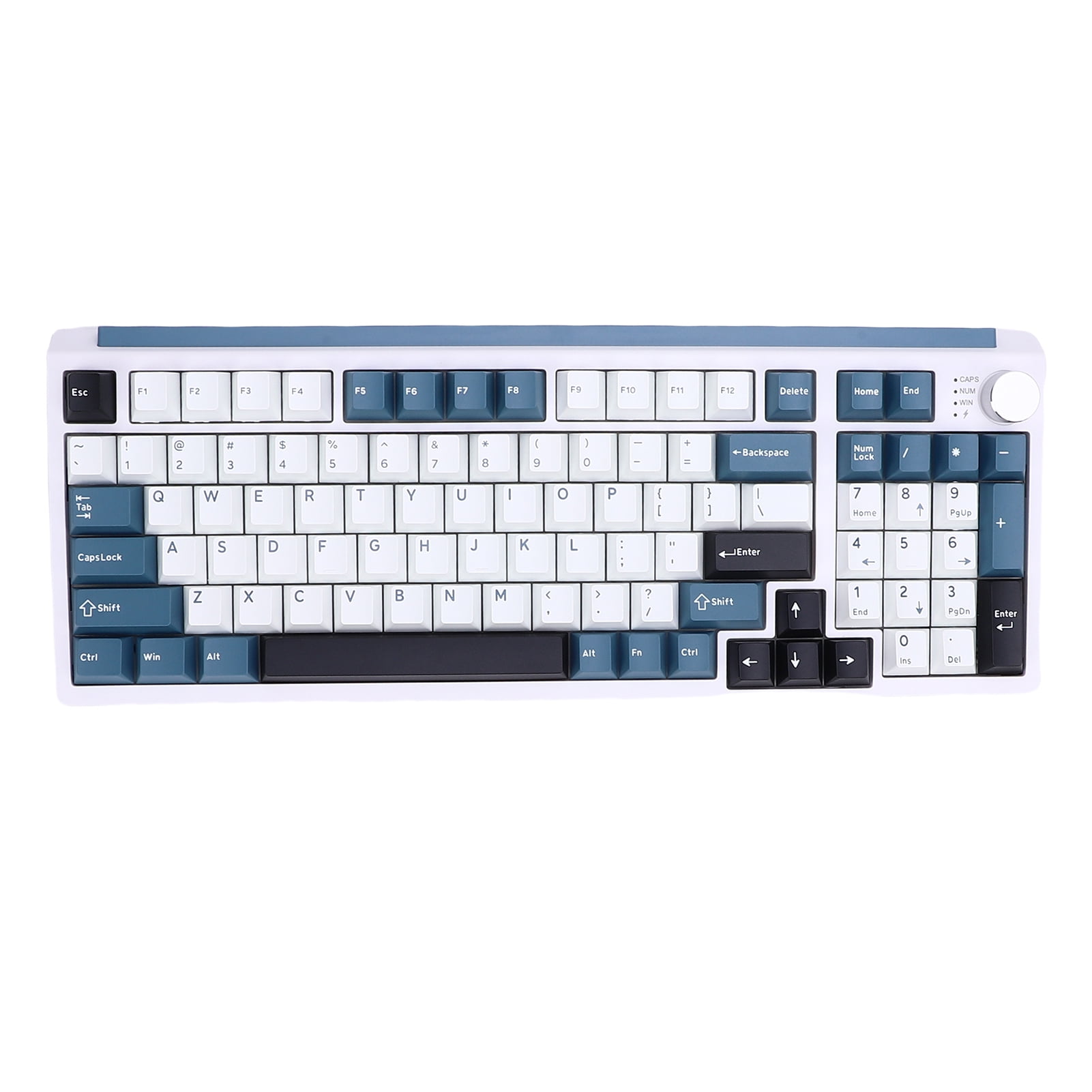 Mechanical Keyboard, Wireless Gaming Keyboard, BT 2.4G USB C, 75% Layout Wireless Mechanical Keyboard with 98 Keys, Hot Swap Gasket Mount RGB Backlit for Gaming, Typing