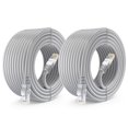 thumbnail image 1 of Maximm Cat 6 Ethernet Cable 50 ft (2-Pack) - High-Speed LAN Cable Internet Cable Patch Cable and Network Cable - UTP 10Gbps 550MHz Cat6 Cable - Gray, 1 of 5