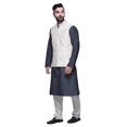 thumbnail image 2 of Atasi Ensemble Kurta Pyjama Ethnique Classique à Manches Longues Imprimé pour Hommes Tenue Décontractée, 2 of 5