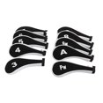 thumbnail image 2 of Iron Head Cover Set, 10 Pcs Protective Printed Numbers  Club Headcovers  For Entertainment Yellow,White,Green White,Black Orange, 2 of 8