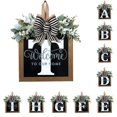 thumbnail image 1 of Décorations de Porte d'Entrée Signe de Couronne d'Alphabet Décoration Suspendue Extérieure 11.8"*11.8", 1 of 3