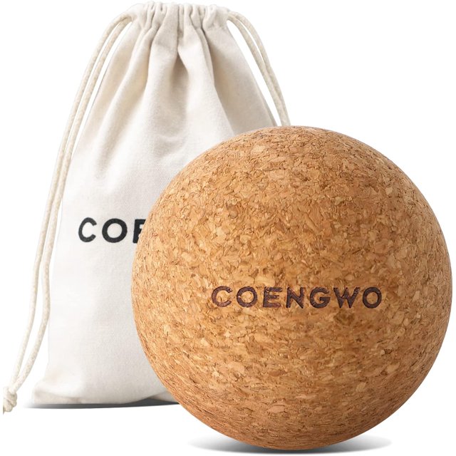 ORUYROP Cork Massage Ball, Deep Tissue Muscle Tension Therapy Ball for Trigger Point Therapy, Muscle Soreness, Yoga Therapy, 3 Inch