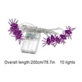 thumbnail image 3 of Halloween Lights Outdoor 2 Meter 10 LED Battery Operated String Lights For Window Indoor Decor With Pumpkin Bat Ghost Shapes, 3 of 8