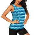 thumbnail image 2 of Easygdp Écailles Nacrées pour Débardeur d'Entraînement pour Femmes, Haut de Course, Chemise de Randonnée, Séchage Rapide pour Course, Yoga, Randonnée - Grand, 2 of 7