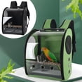 thumbnail image 3 of TISHITA Bird Backpack Pet Backpack Non-Slip Floor Cushion Travel Parrot Cage Light Clear Black, 3 of 7