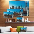 thumbnail image 2 of Designart - Panorama de la Skyline de la Ville de New York en Soirée - Impression sur Toile Très Grande, 2 of 2