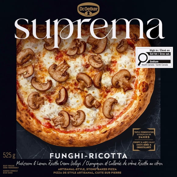 Suprema Funghi-Ricotta Frozen Pizza, Suprema Funghi-Ricotta 525g