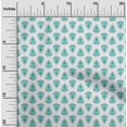 thumbnail image 2 of oneOone Viscose Jersey Turquoise Green Fabric Asian Block Sewing Craft Projects Fabric Prints By Yard 60 Inch Wide, 2 of 4