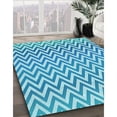 thumbnail image 3 of Ahgly Tapis Rectangulaire Lavable en Machine Intérieur Transitionnel DodgerBlue, 3 Pieds x 5 Pieds, 3 of 7