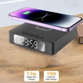 thumbnail image 4 of Alarm Clock with Wireless Charging, Multi Functional 15W Wireless Fast Charger for IOS and Android, Magnetic Positioning, ABS, 12x12x3.3cm Fast Wireless Charger, 4 of 8