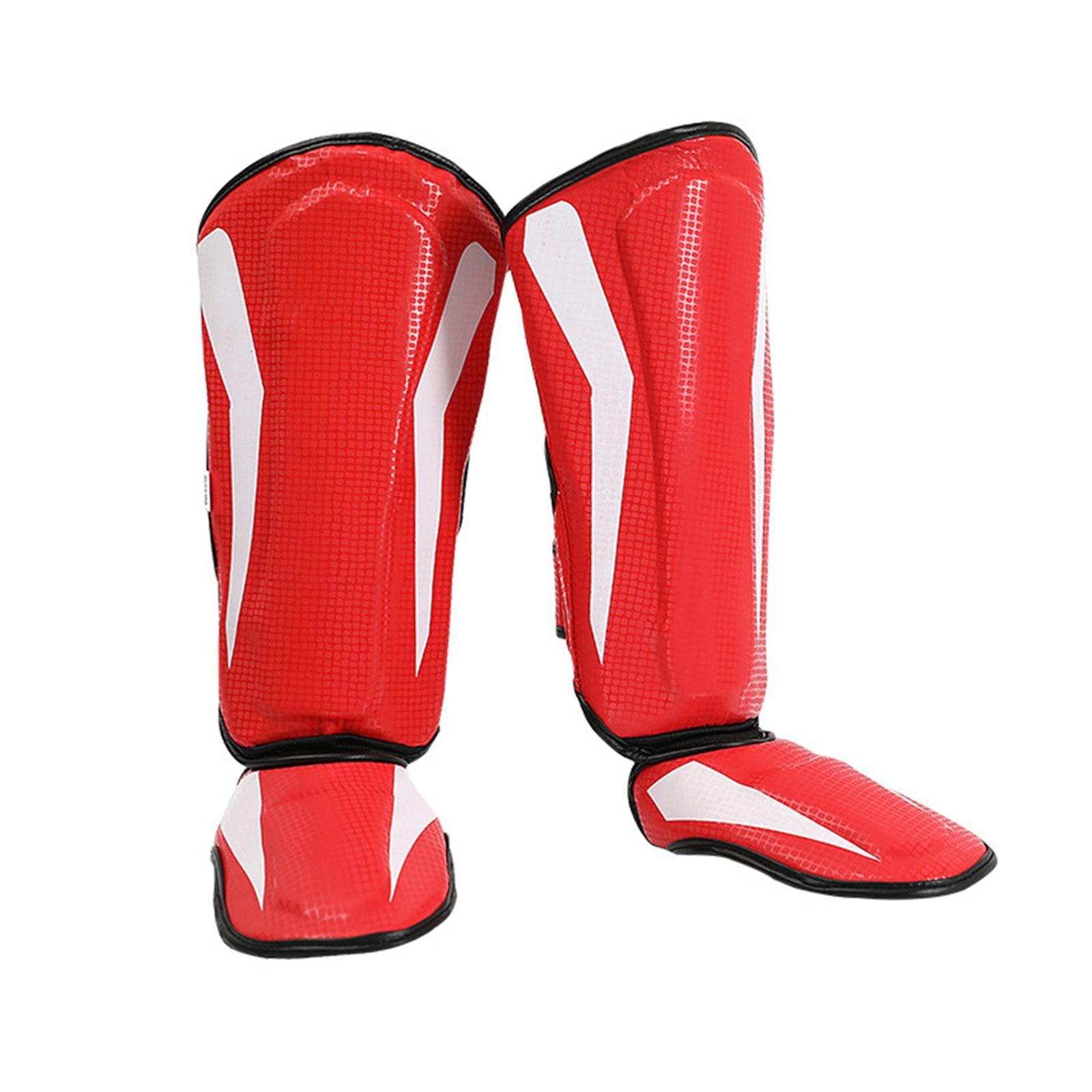 S SERENABLE Kickboxing Shin Guards Mma Shin Protection for Martial Arts Kicking Sparring