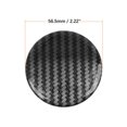 thumbnail image 4 of Unique Bargains Carbon Fiber Style Car Emblem Wheel Rim Center Hub Cap Sticker Clear Resin 4pcs, 4 of 4