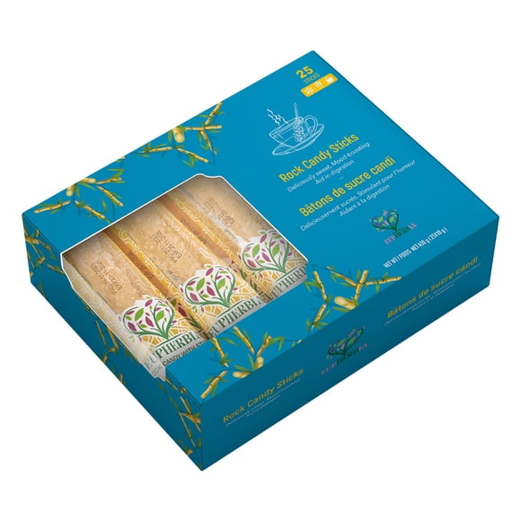 Eupherbia Rock Candy Sticks, Handcrafted Sweetness, 25 Pack