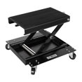thumbnail image 1 of Pyle Motorcycle Scissor Jack Lift W/ Dolly - Portable Ez Bike Rack, Front Rear Center Tire Wheel Engine Stand W/ Wheels - Low Profile Manual Flat Floor Hoist Table for Cruiser, Dirt Bikes - PLMOTJC11, 1 of 1