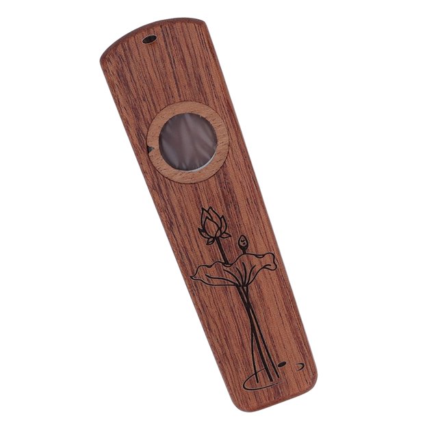 Diaphragm Kazoo Flute, Wooden Kazoo Amplify Hum Raspy Sound For Musician For Playing Maple,Walnut,Rosewood,Ebony