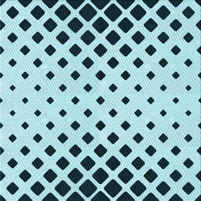 Ahgly Company Tapis de Zone Carré Électrique Bleu Lavable en Machine, 8 Pieds Carré