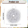 thumbnail image 3 of Chainmail Scrubber, Stainless Steel Chainmail Scrubber with Hanging Ring - Non-Stick Skillet & Bbq Grill Cleaner, Rust-Resistant & Durable, Round Pot Cookware Essential, Stainless Steel Pot Cleaner, 3 of 8