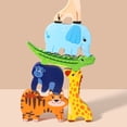 thumbnail image 2 of 1 Set Lovely Animal-shaped Stackable Blocks Kids Table Balance Stacking Toys, 2 of 8