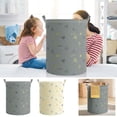 thumbnail image 1 of Bowayaoa Foldable Dirty Clothes Storage Bucket, Large Capacity Laundry Basket with Handles, Collapsible Hamper for Bedroom, Portable Plastic Clothes Organizer, 1 of 6