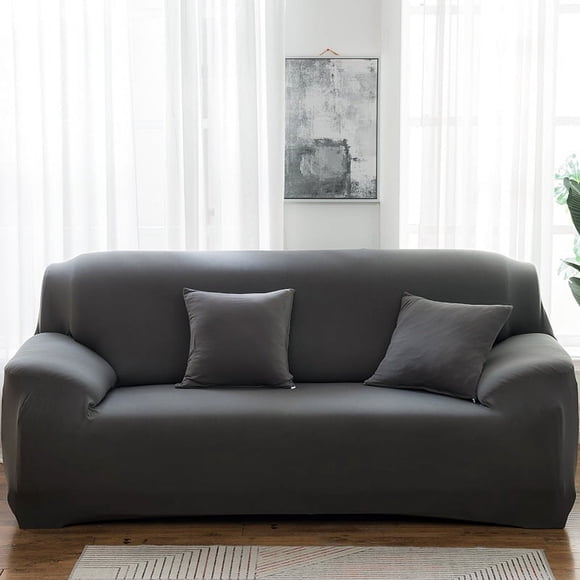 XmhyTop-A Couch Cover for Living Room, 2 Seater Stretch Furniture Protector Dust-Proof Loveseat Cover All-Inclusive Cover Furniture Protector Chair Covers for Living Room (Dark Grey)