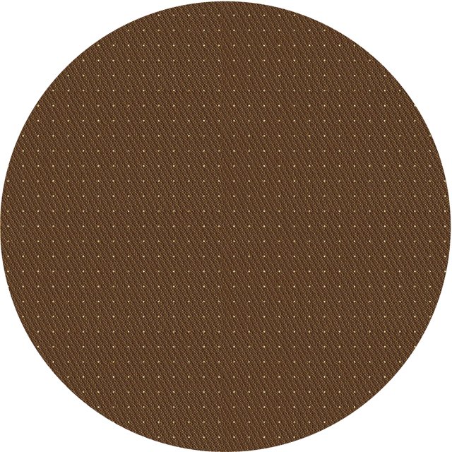 Ahgly Company Tapis Rond Lavable en Machine Intérieur Transitionnel Brun Selle, 8 Pieds Rond