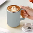 thumbnail image 1 of Tasse à Café de Voyage, Gobelet à Café Portable Réutilisable, Tasse Bouteille Isolée sous Vide, Tasse à Café Isolée avec Poignée et Couvercle, Tasse à Café Thermique sous Vide à Double Paroi en Acier Inoxydable, Tasse à Café de Voyage, 1 of 9
