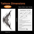 thumbnail image 4 of 10 Sheet Halloween Temporary Tattoos,Tattoos Stickers For Halloween, 4 of 8