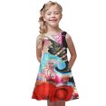 thumbnail image 1 of LEEy-world Vêtements pour Bébés Filles Filles Enfant Sans Manches Uni Imprimés Robe de Plage Boutons Robes de Fête Robe Princesse Bandeau Ensemble, Rouge, 1 of 5