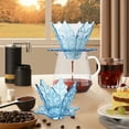 thumbnail image 1 of LSLJS Coffee Dripper 1-2 Cups Resin Pour Over Coffee Maker Reusable Coffee Filter Cup Slow Brewing Accessories for Home-Cafe-Travel-Camping Transparent Snowflake Products, 1 of 9