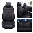 thumbnail image 2 of Maidao Car Seat Covers Leather Full Set for Citroen for C4 Aircross 2012-2017 5 Seats Airbag Compatible Waterproof Front Rear Cushion Protector Black, 2 of 7
