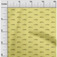 thumbnail image 2 of oneOone Velvet Yellow Fabric Fish Sewing Material Print Fabric By The Yard 58 Inch Wide, 2 of 5