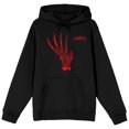 thumbnail image 1 of Nightmare on Elm Street Never Sleep Again Chandail à Capuchon Graphique Noir pour Homme - TG, 1 of 1
