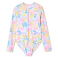 thumbnail image 1 of George Girls' Long-Sleeve One Piece Rashguard, 1 of 2