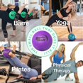 thumbnail image 2 of Bender Ball Official Club Kit (Set of 25 Purple) Original Soft 9 Inch Pilates Ball Small Exercise Ball for Barre Yoga Stability Abs Core Physical Therapy - Mesh Bag Instructions Videos, 2 of 5