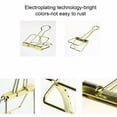 thumbnail image 4 of pitrice 20 Pieces Metal Paper Clip Electroplated Solid Color Replacement Home School Examination Papers Clips Accessories Green 51mm, 4 of 9